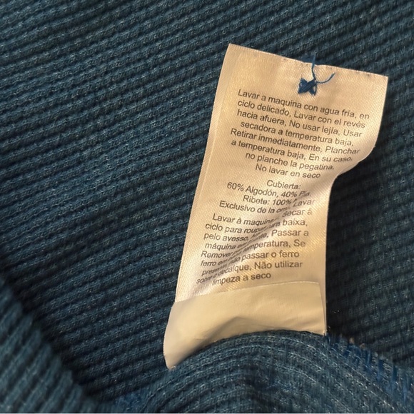 Mountain Hardwear Men's Teal Long Sleeve Henley - Picture 5 of 6